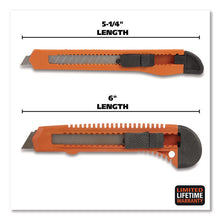 Load image into Gallery viewer, Snap-Off Utility Knife Set, 9 mm Knife, 18 mm Knife, Orange/Black
