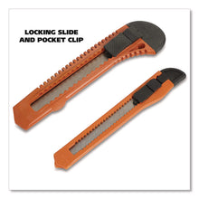 Load image into Gallery viewer, Snap-Off Utility Knife Set, 9 mm Knife, 18 mm Knife, Orange/Black
