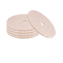 Load image into Gallery viewer, Natural Hog Hair Burnishing Floor Pads, 17" Diameter, Tan, 5/Carton
