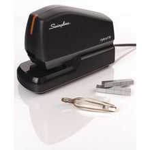 Load image into Gallery viewer, Optima 50 Electric Stapler, 50-Sheet Capacity, Black/Orange
