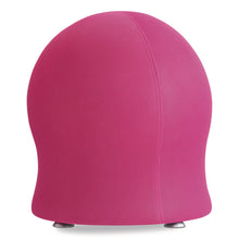 Load image into Gallery viewer, Zenergy Ball Chair, Backless, Supports Up to 250 lb, Pink Fabric Seat, Silver Base
