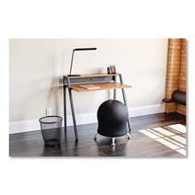 Load image into Gallery viewer, Zenergy Ball Chair, Backless, Supports Up to 250 lb, Pink Fabric Seat, Silver Base
