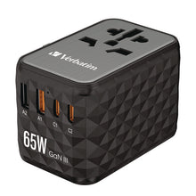 Load image into Gallery viewer, UTA-05 Gan III Universal Travel Adapter, (2) USB-A/(2) USB-C/Quick Charge 4+
