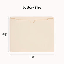 Load image into Gallery viewer, Manila File Jackets, 2-Ply Straight Tab, Letter Size, Manila, 50/Box
