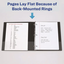 Load image into Gallery viewer, Heavy-Duty Non Stick View Binder with DuraHinge and Slant Rings, 3 Rings, 1.5" Capacity, 11 x 8.5, Black, (5400)
