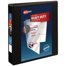 Load image into Gallery viewer, Heavy-Duty Non Stick View Binder with DuraHinge and Slant Rings, 3 Rings, 1.5" Capacity, 11 x 8.5, Black, (5400)
