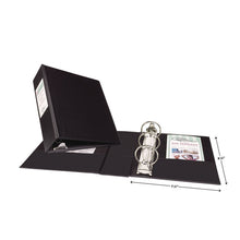 Load image into Gallery viewer, Mini Size Durable Non-View Binder with Round Rings, 3 Rings, 2" Capacity, 8.5 x 5.5, Black
