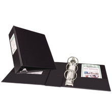 Load image into Gallery viewer, Mini Size Durable Non-View Binder with Round Rings, 3 Rings, 2" Capacity, 8.5 x 5.5, Black
