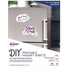 Load image into Gallery viewer, Printable Magnet Sheets, 8.5 x 11, White, 5/Pack
