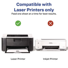 Load image into Gallery viewer, Printable Postcards, Laser, 80 lb, 4.25 x 5.5, Matte White, 200 Cards, 4 Cards/Sheet, 50 Sheets/Box
