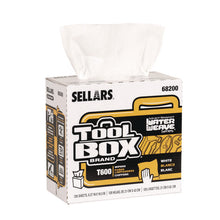 Load image into Gallery viewer, TOOLBOX WaterWeave T600 Wipers, 1-Ply, 8.27 x, 16.5, White, 126 Sheets/Box, 10 Boxes/Carton
