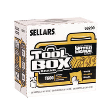 Load image into Gallery viewer, TOOLBOX WaterWeave T600 Wipers, 1-Ply, 8.27 x, 16.5, White, 126 Sheets/Box, 10 Boxes/Carton
