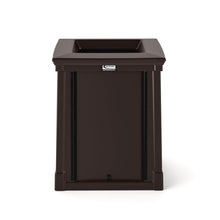 Load image into Gallery viewer, Resin Customizable Garbage Can with Open Lid, 34.4 gal, Plastic, Java
