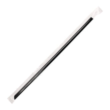 Load image into Gallery viewer, Jumbo Straws, 9", Plastic, Black, 2,000/Carton
