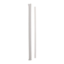 Load image into Gallery viewer, Giant Paper-Wrapped Straw, 10.25", Polypropylene, Translucent, 1,800/Carton
