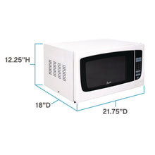 Load image into Gallery viewer, 1.4 cu ft Electronic Microwave with Touch Pad, 1,000 W, White
