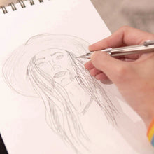 Load image into Gallery viewer, M-701 Mechanical Pencil, 0.7 mm, F (#2.5), Black Lead, Silver Barrel
