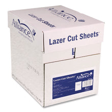 Load image into Gallery viewer, Punched Laser Cut Sheets, 92 Bright, Side: 5-Hole, 20 lb Bond Weight, 8.5 x 11, White, 500 Sheets/Ream, 5 Reams/Carton
