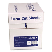 Load image into Gallery viewer, Punched Laser Cut Sheets, 92 Bright, Side: 5-Hole, 20 lb Bond Weight, 8.5 x 11, White, 500 Sheets/Ream, 5 Reams/Carton
