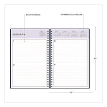 Load image into Gallery viewer, Perpetual Daily Planner, 8.5 x 5.5, Blue Cover, 52 Weeks: Undated
