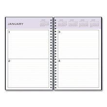 Load image into Gallery viewer, Perpetual Daily Planner, 8.5 x 5.5, Blue Cover, 52 Weeks: Undated
