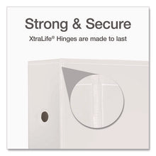 Load image into Gallery viewer, Premier Easy Open ClearVue Locking Slant-D Ring Binder, 3 Rings, 5" Capacity, 11 x 8.5, White

