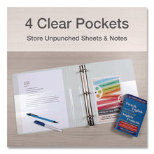 Load image into Gallery viewer, Premier Easy Open ClearVue Locking Slant-D Ring Binder, 3 Rings, 5" Capacity, 11 x 8.5, White
