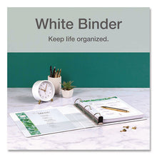 Load image into Gallery viewer, Premier Easy Open ClearVue Locking Slant-D Ring Binder, 3 Rings, 5" Capacity, 11 x 8.5, White

