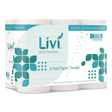 Load image into Gallery viewer, Kitchen Roll Towel, 2-Ply, 5" x 11", White, 6 Rolls/Pack, 4 Packs/Carton
