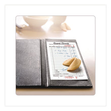 Load image into Gallery viewer, One-Part Guest Check Pad with Perforated Stub, One-Part (No Copies), 3.4 x 6.25, 50 Forms/Pad, 10 Pads/Pack
