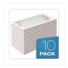 Load image into Gallery viewer, One-Part Guest Check Pad with Perforated Stub, One-Part (No Copies), 3.4 x 6.25, 50 Forms/Pad, 10 Pads/Pack
