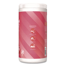 Load image into Gallery viewer, All Purpose Cleaning Wipes, 1 Ply, Pink Grapefruit, White, 70/Pack
