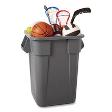 Load image into Gallery viewer, Square Brute Container, 40 gal, Polyethylene, Gray
