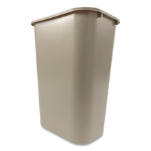 Load image into Gallery viewer, Deskside Plastic Wastebasket, 10.25 gal, Plastic, Beige
