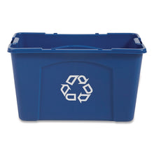 Load image into Gallery viewer, Stacking Recycle Bin, 18 gal, Polyethylene, Blue
