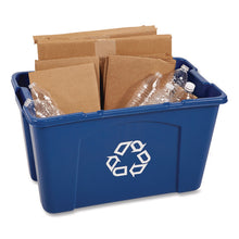 Load image into Gallery viewer, Stacking Recycle Bin, 18 gal, Polyethylene, Blue
