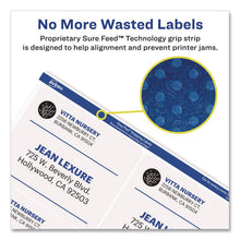 Load image into Gallery viewer, Matte Clear Easy Peel Mailing Labels w/ Sure Feed Technology, Laser Printers, 3.33 x 4, Clear, 6/Sheet, 10 Sheets/Pack
