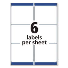 Load image into Gallery viewer, Matte Clear Easy Peel Mailing Labels w/ Sure Feed Technology, Laser Printers, 3.33 x 4, Clear, 6/Sheet, 10 Sheets/Pack

