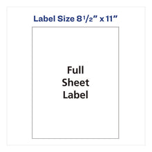 Load image into Gallery viewer, White Shipping Labels-Bulk Packs, Inkjet/Laser Printers, 8.5 x 11, White, 250/Box
