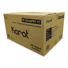 Load image into Gallery viewer, PET Plastic Hinged Container, 6 x 6 x 3.3, Clear, Plastic, 500/Carton
