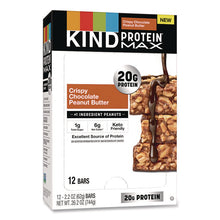 Load image into Gallery viewer, Protein MAX Bar, Crispy Chocolate Peanut Butter, 2.2 oz Bar, 12/Box
