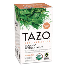 Load image into Gallery viewer, Tea Bags, Organic Refresh Mint, 16/Box
