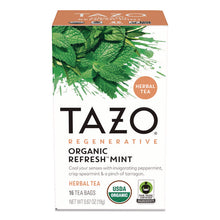 Load image into Gallery viewer, Tea Bags, Organic Refresh Mint, 16/Box
