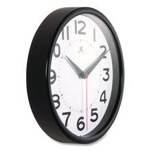 Load image into Gallery viewer, Metro Wall Clock, 9" Diameter, Black Case, 1 AA (sold separately)
