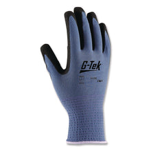 Load image into Gallery viewer, GP Nitrile-Coated Nylon Gloves, EN388: 4121, 10" Long, Small, Blue/Black, 12 Pairs
