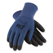 Load image into Gallery viewer, GP Nitrile-Coated Nylon Gloves, EN388: 4121, 10" Long, Small, Blue/Black, 12 Pairs
