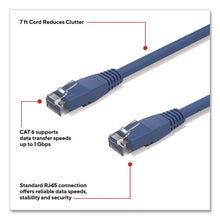 Load image into Gallery viewer, CAT6 Ethernet Cable, 7 ft, Blue
