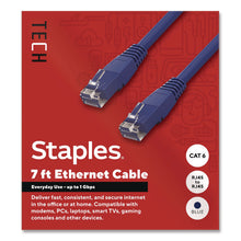 Load image into Gallery viewer, CAT6 Ethernet Cable, 7 ft, Blue
