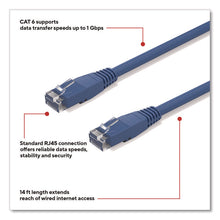 Load image into Gallery viewer, CAT6 Ethernet Cable, 14 ft, Blue
