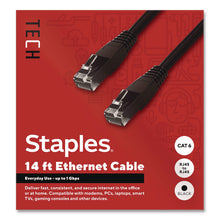 Load image into Gallery viewer, CAT6 Ethernet Cable, 14 ft, Black
